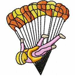 Paragliding Embroidery Design 8 Paragliding Embroidery Design 8